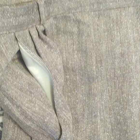Marshall Field's Country Vintage Tan Herringbone Blazer Pencil 2 PC Skirt Set 8 - Picture 12 of 13